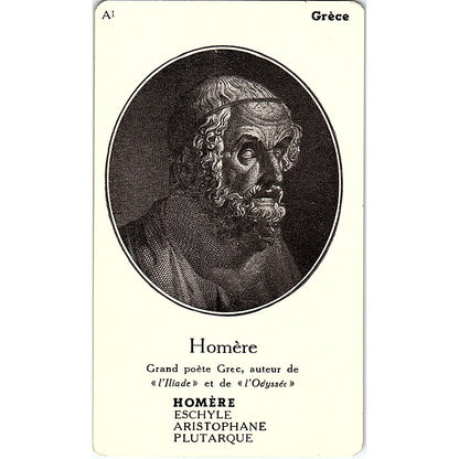 Homère Grand Poete Grec French Vintage Blotter Card AF9-M3