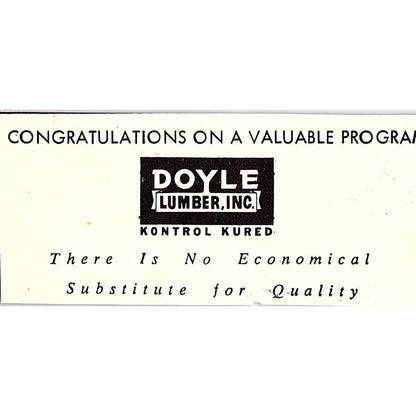 Doyle Lumber Inc Kontrol Kured Martinsville VA 1960s Ad AG2-M4