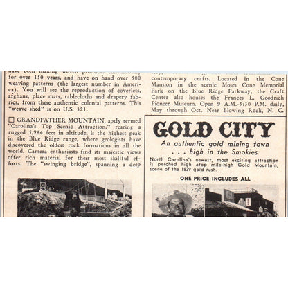 Goodwin Family Guild Weave Shed Blowing Rock NC 1973 Magazine Ad AD8-B9