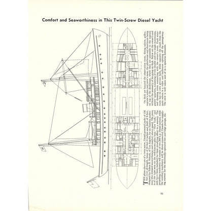 Twin-Screw Diesel Yacht, Wheeler Adds 26' Standardized Cruiser 1932 Article V1-4
