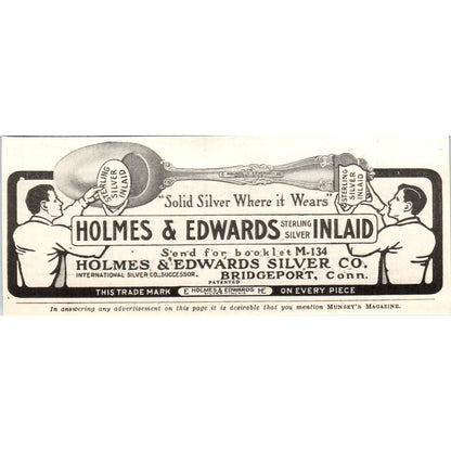 Holmes & Edwards Silverware Bridgeport CT c1905 Original Advertisement AE7-A1
