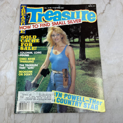 1987 Oct - Treasure Magazine - Treasure Hunting Metal Detecting Gold Coins M10
