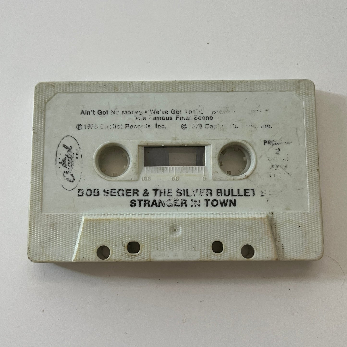 Bob Seger & The Silver Bullet Band - Stranger in Town Cassette Tape TB6-OT1