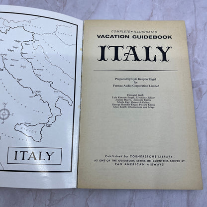 1963 Italy Vacation Guidebook Complete Illustrated Pan American Airways TG7-EK