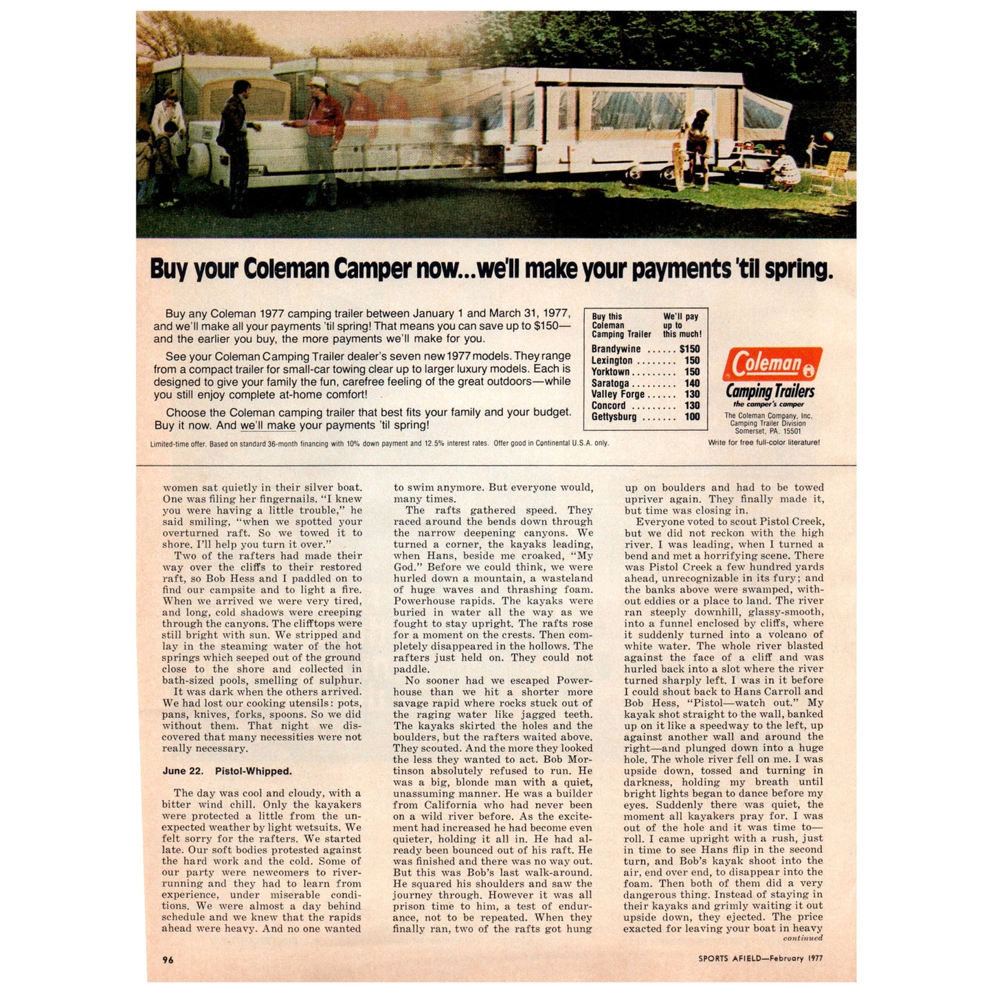 Johnson Outboards 1976 Seahorse 35HP Outboard 1977 Ad D25