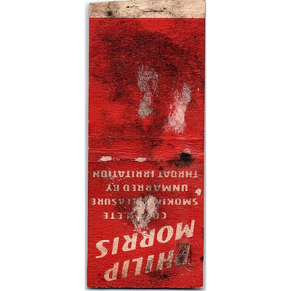 Philip Morris Cigarettes Bell Boy Vintage Matchbook Cover SC7-Y5