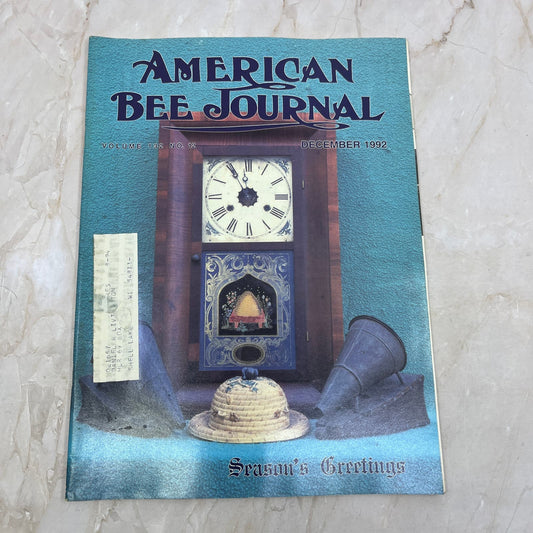 1992 Dec American Bee Journal Magazine Bees Beekeeping Honey M8