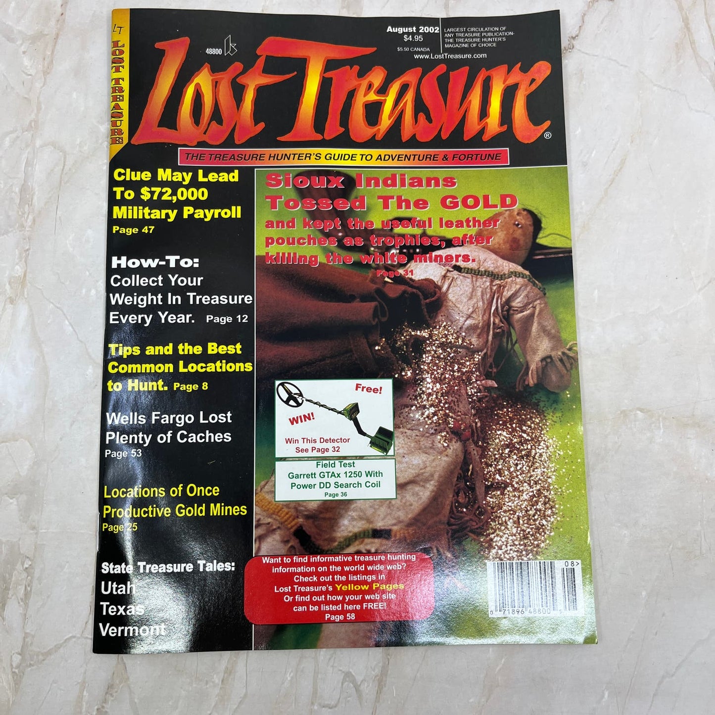 2002 Aug - Lost Treasure Magazine - Treasure Hunting Gold Prospecting M14