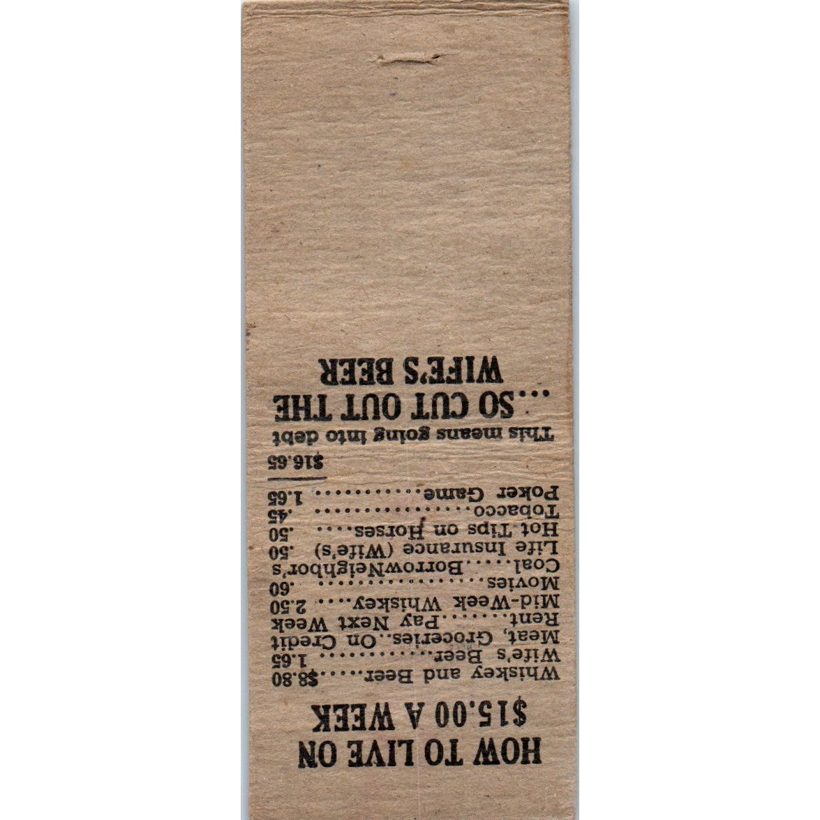 The Woodland Hotel C. Lehnen Owen WI Collie Vintage Matchbook Cover SD4-Y17