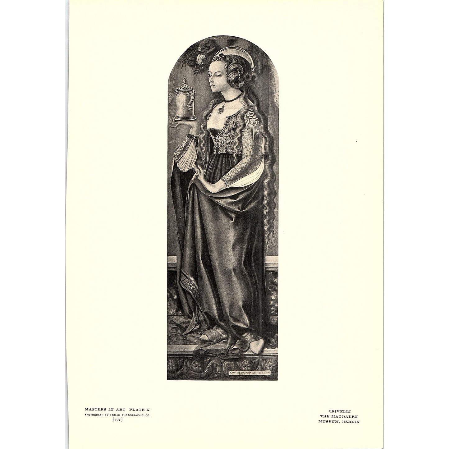 The Magdalen - Crivelli - 1908 Litho Art Print AF4-8
