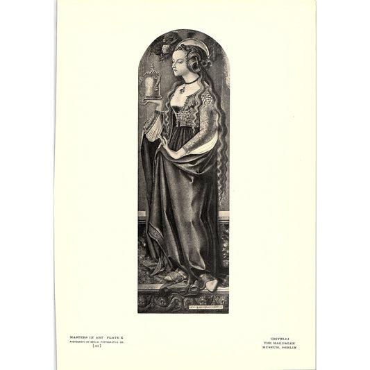 The Magdalen - Crivelli - 1908 Litho Art Print AF4-8
