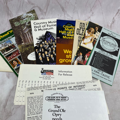1979 Nashville Grand Ole Opry Tourist Travel Welcome Kit Tennessee TJ5-E1