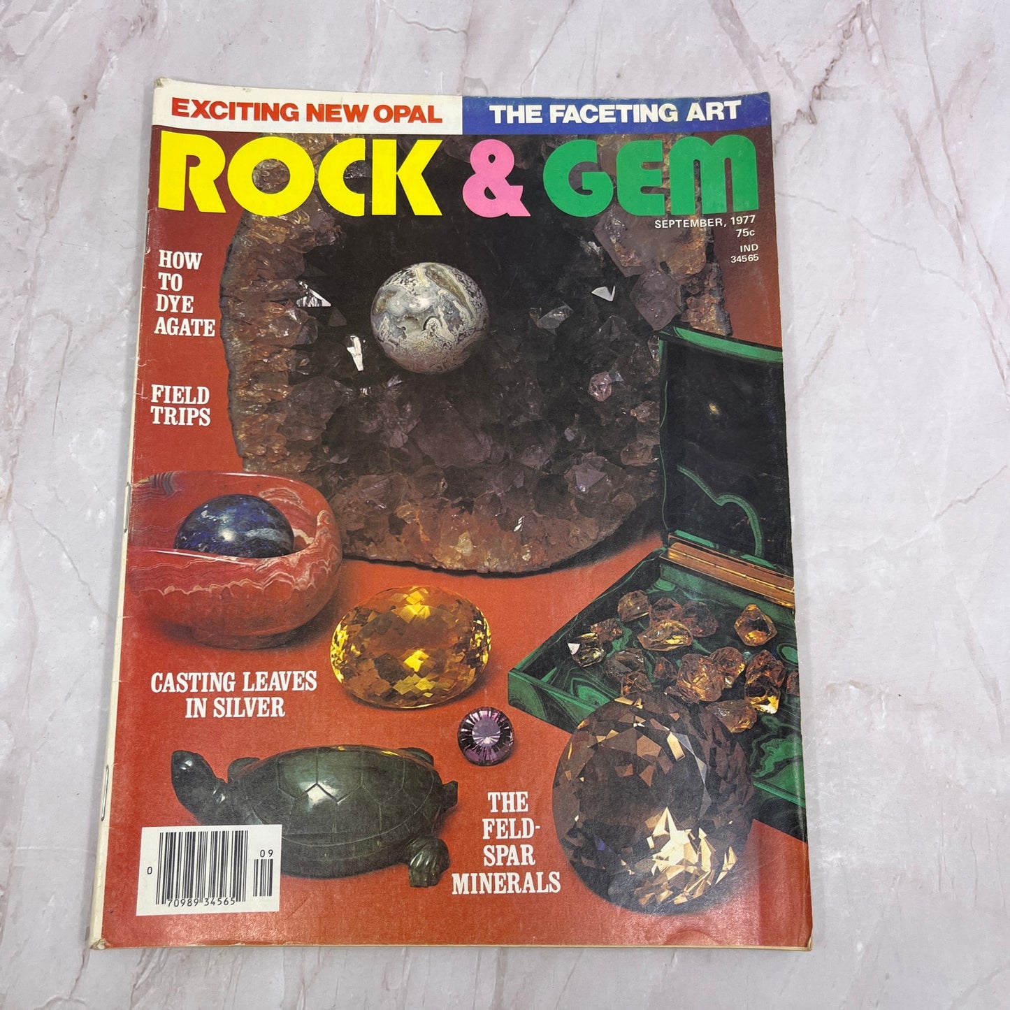 How To Dye Agate Feldspar Minerals - Rock & Gem Magazine - Sep 1977 M23