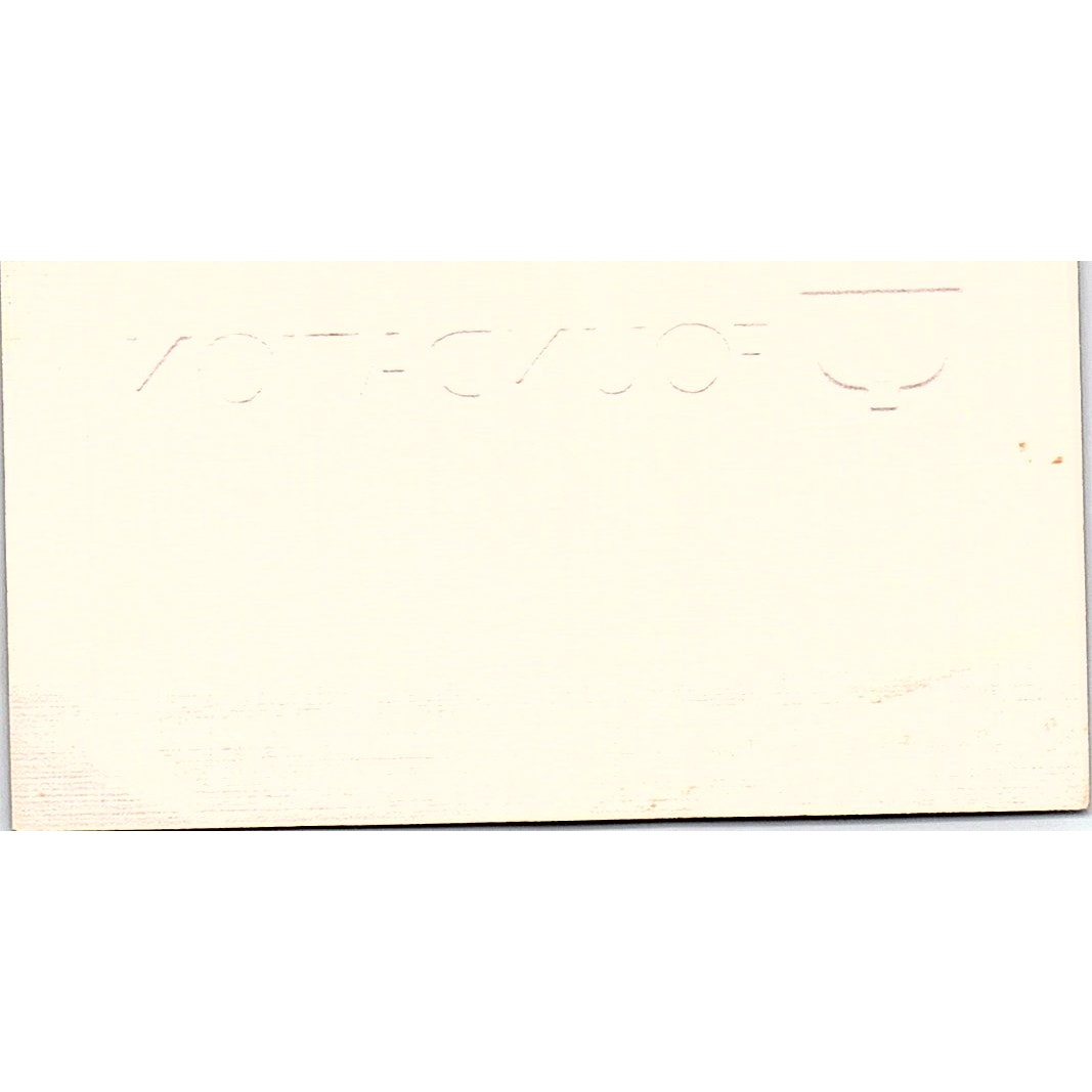 Lou Cook Memorial Medical Center Foundation Long Beach Vtg Business Card SD9-B11