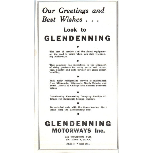 National Soap & Chemical Charles A Holzer, Glendenning Motorways 1953 Ad AE9-DC1