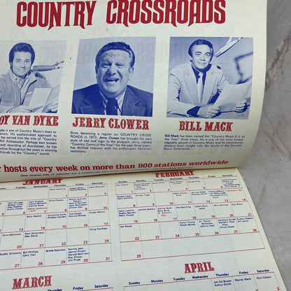 1976 Country Crossroads Country Music Calendar Southern Baptist Commission AE5