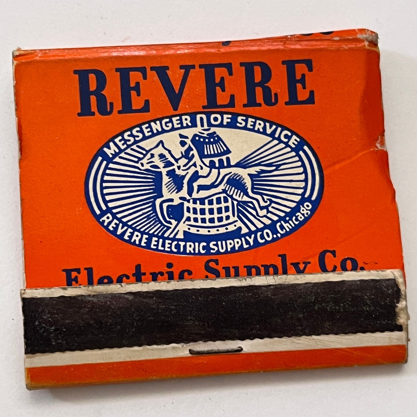 Revere Electric Supply Co 2501 Washington Ave Vintage Matchbook Cover TB8-MB3-2