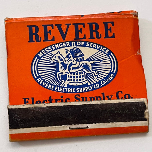 Revere Electric Supply Co 2501 Washington Ave Vintage Matchbook Cover TB8-MB3-2