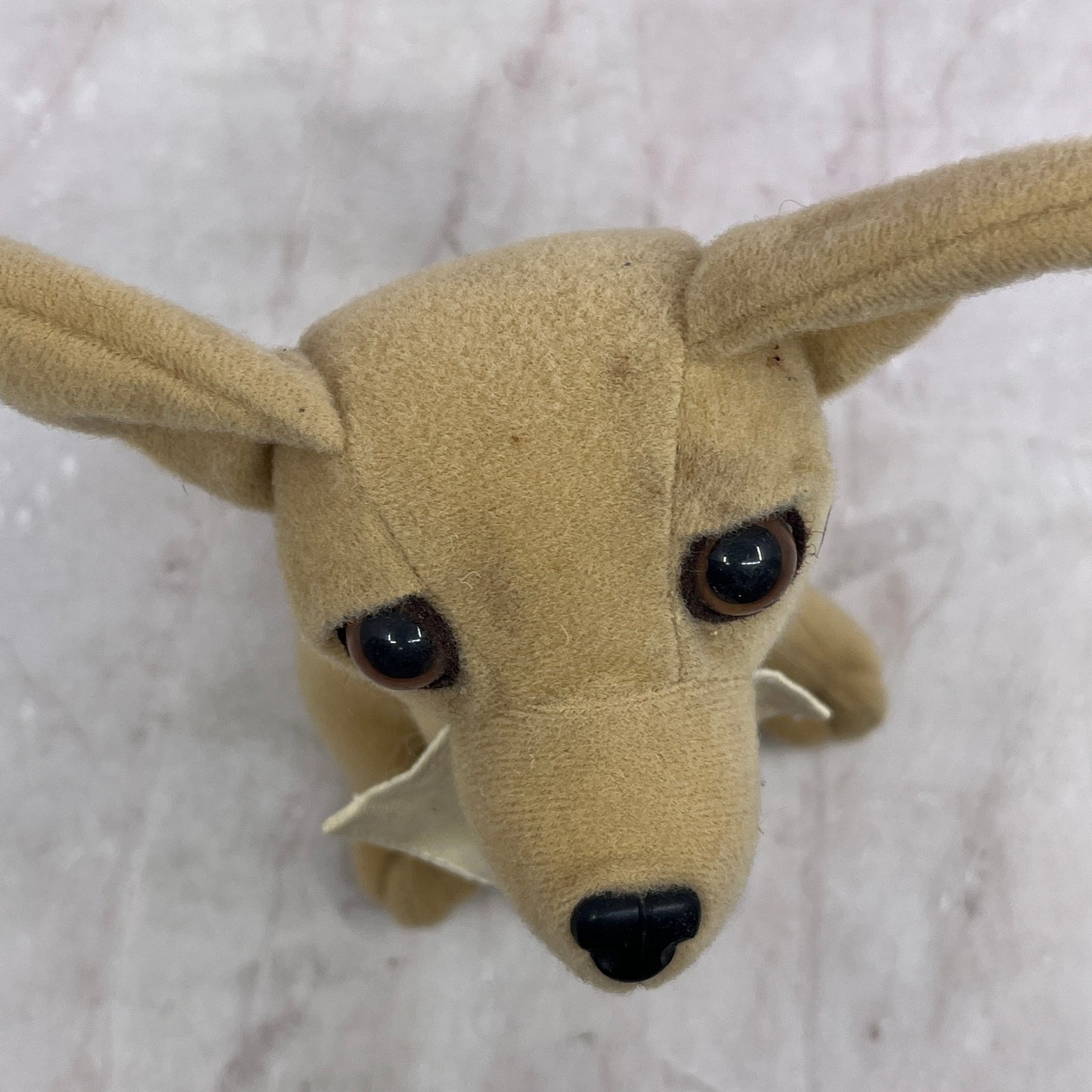 Vintage Yo Quiero Taco Bell Talking Chihuahua Dog Plush Toy 6" Bib Napkin TA9