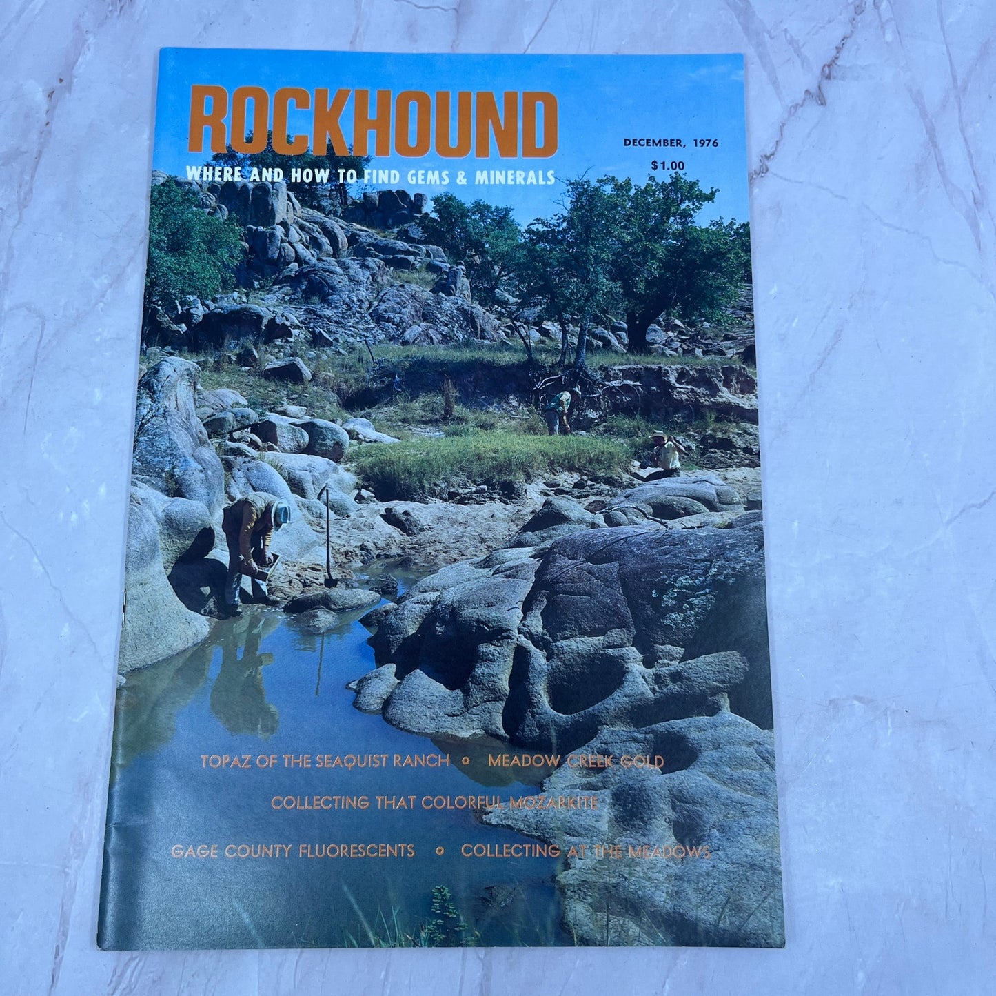 Seaquist Ranch Topaz Mozarkite - Rockhound Magazine - Dec 1976 M24