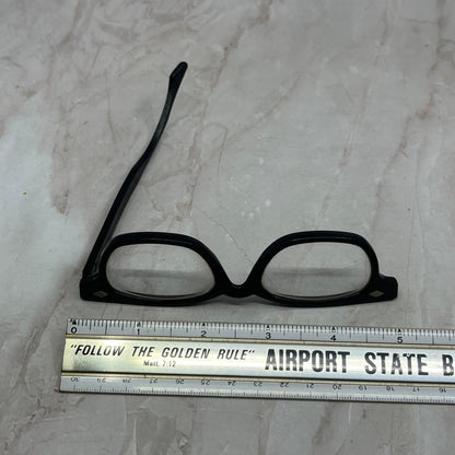 Vintage Criss 46-19 5 1/2 Black Acrylic Sunglasses Eyeglasses Frames TG7-G5-4