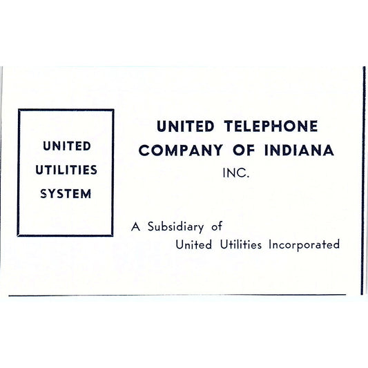 United Telephone Company of Indiana Inc Ft. Wayne Indiana 1964 Ad AG1-S18