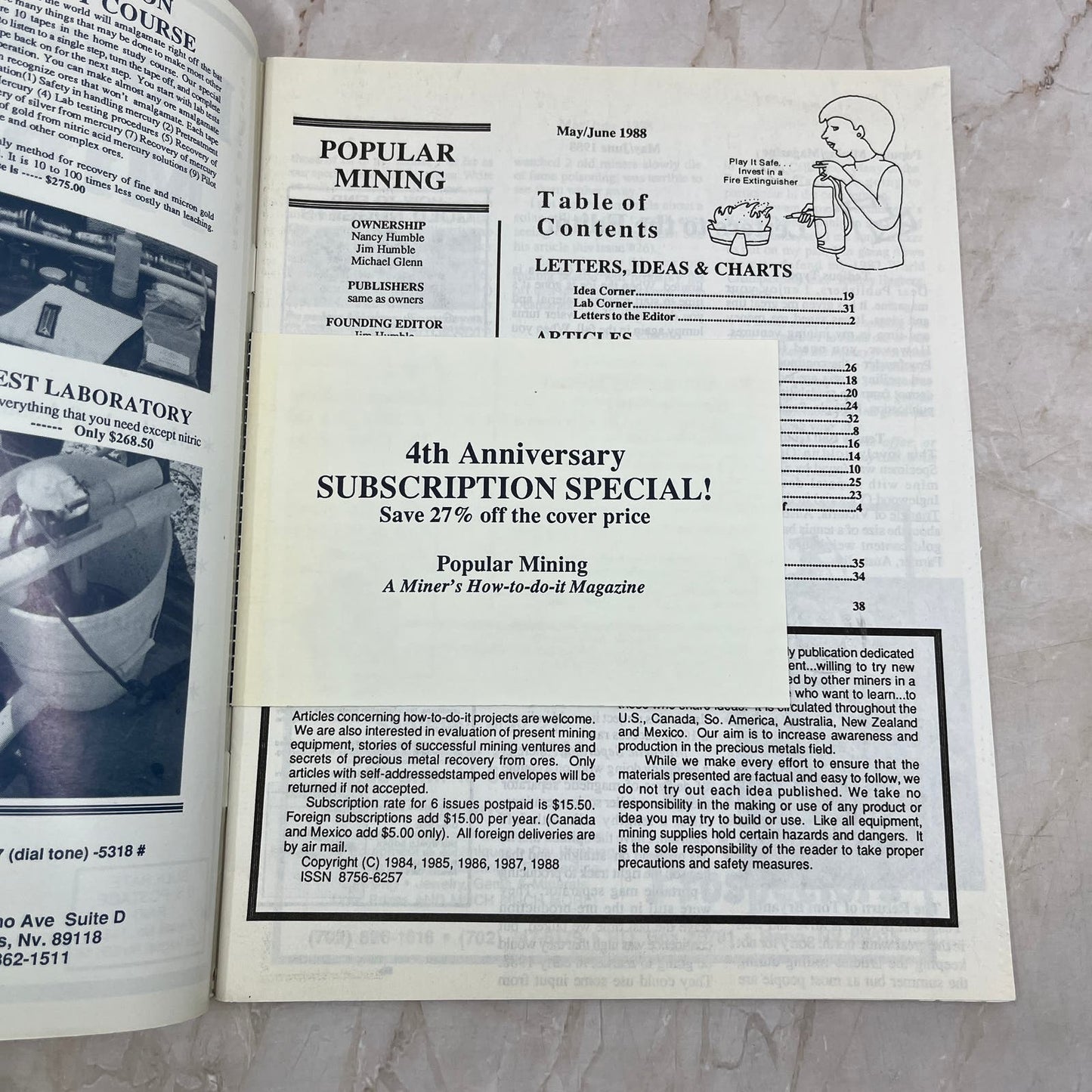 1988 May/Jun - Popular Mining Magazine - Treasure Hunting Gold Prospecting M19