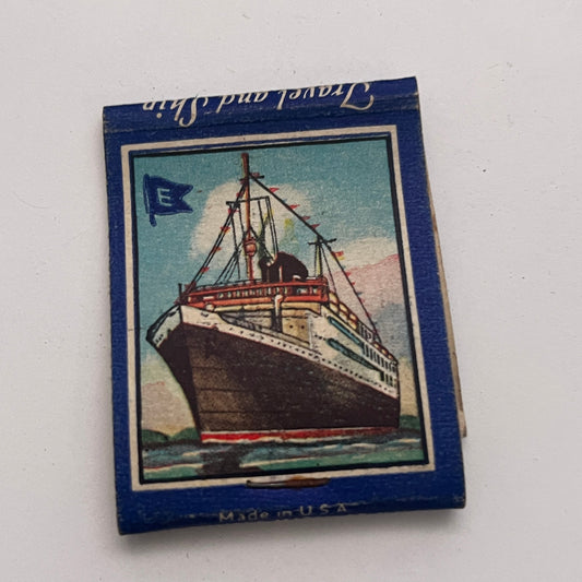 Eastern Steamship Lines Boston to New York Vintage Matchbook Cover TB8-MB-2