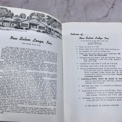 1975 Guide to New Salem Village Travel Guide Booklet L4-2