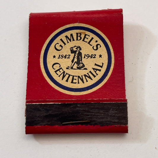 Gimbel's Centennial 1942 Gimbel Brothers Vintage Matchbook Cover TB8-MB2-10