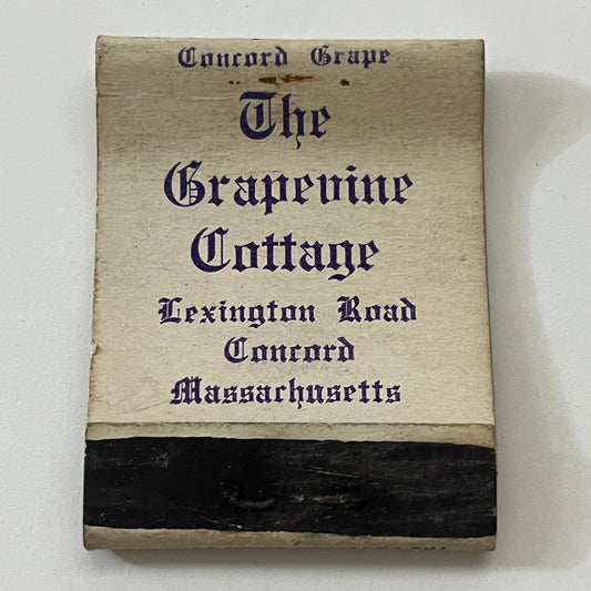 The Grapevine Cottage Concord MA Vintage Matchbook Cover TB6-MB1-4