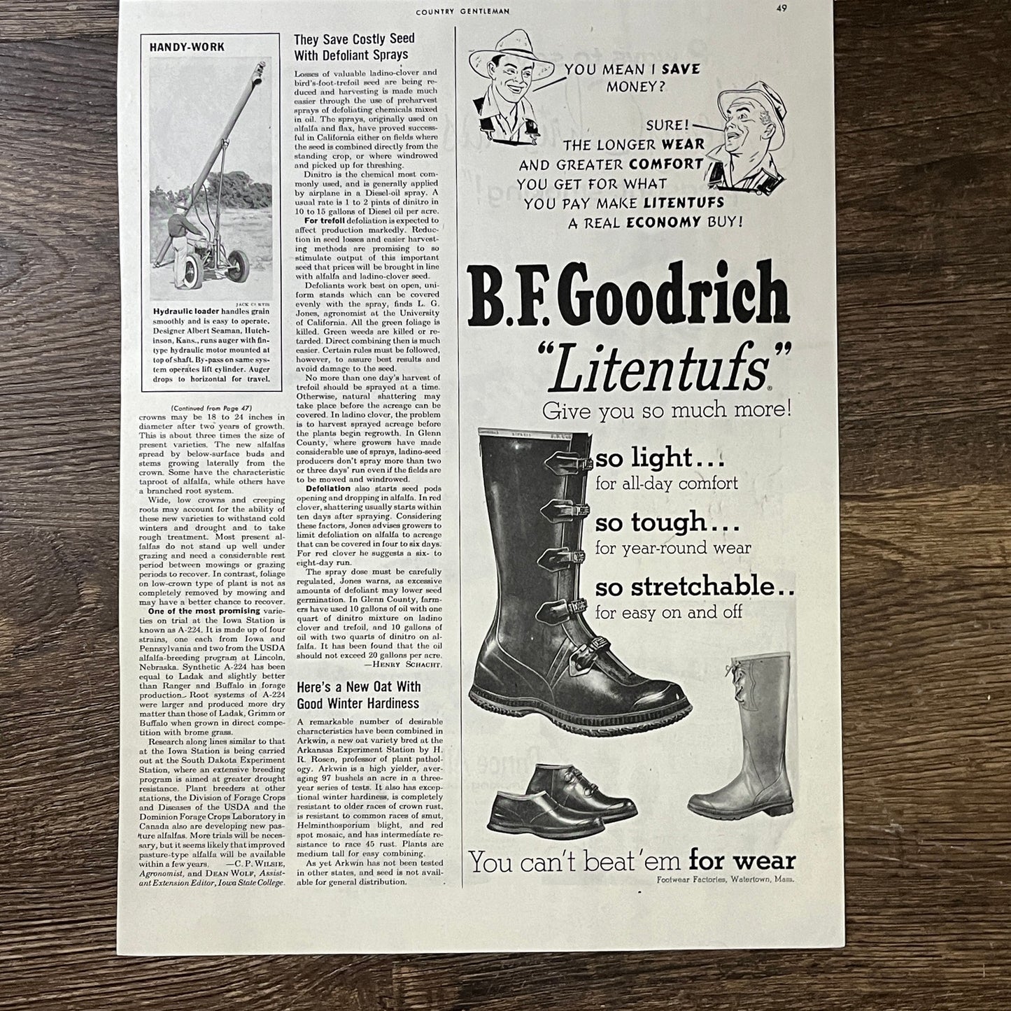 c1950 2 Ways to Say Merry Christmas Camel & Prince Albert Magazine Ad 10x13 V3