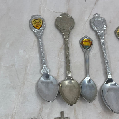 Vintage Mini Souvenir Spoon Lot of 11 Spoons TG9