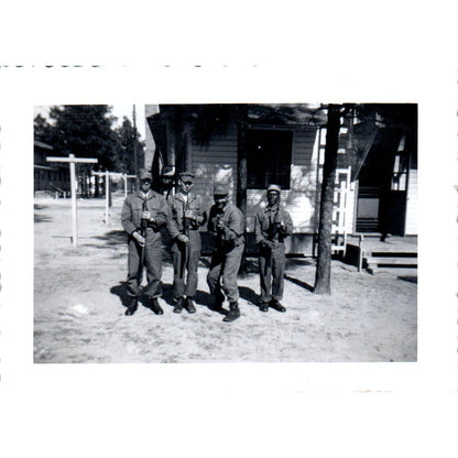 African American Soldiers Posing Postwar Germany c1954 Army Photo AF1-AP5