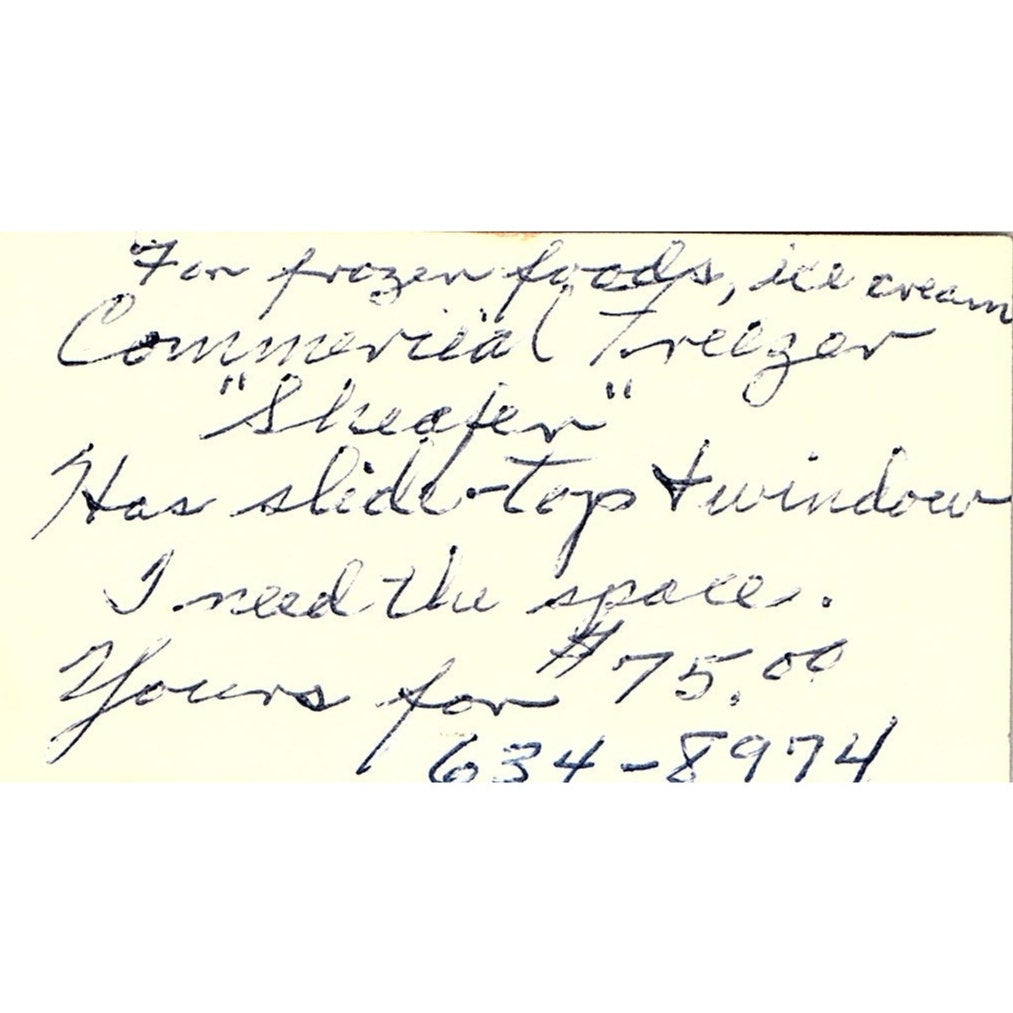 Carr's Furniture Outboard Motors Paramount CA Vintage Business Card SF3-B2