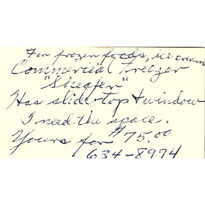 Carr's Furniture Outboard Motors Paramount CA Vintage Business Card SF3-B2