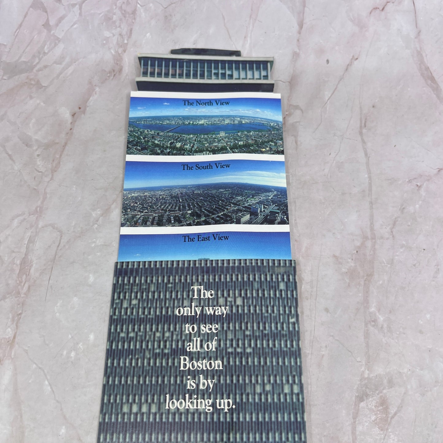 1980s The Skywalk - Boston MA Pull Up Travel Information L4-2