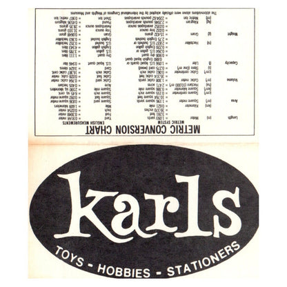 Karls Toys Hobbies Stationers Cerritos Orange Westminster Business Card SF3-B1