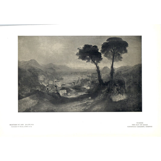The Bay of Baiae - Turner c1905 Art Print D12