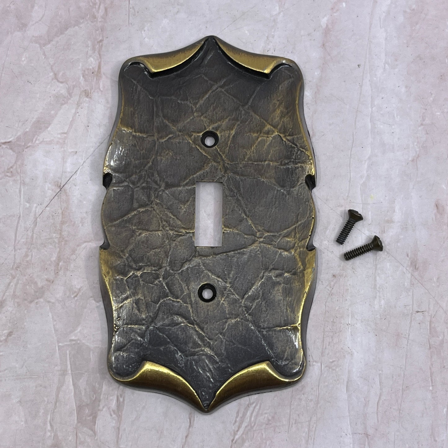Vintage Amerock Carriage House Brass Outlet Switch Cover TF4