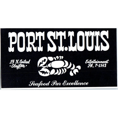 Port St. Louis Seafood Restaurant St. Louis 1971 Magazine Ad AD8-H4