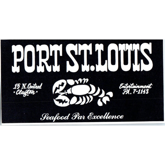 Port St. Louis Seafood Restaurant St. Louis 1971 Magazine Ad AD8-H4