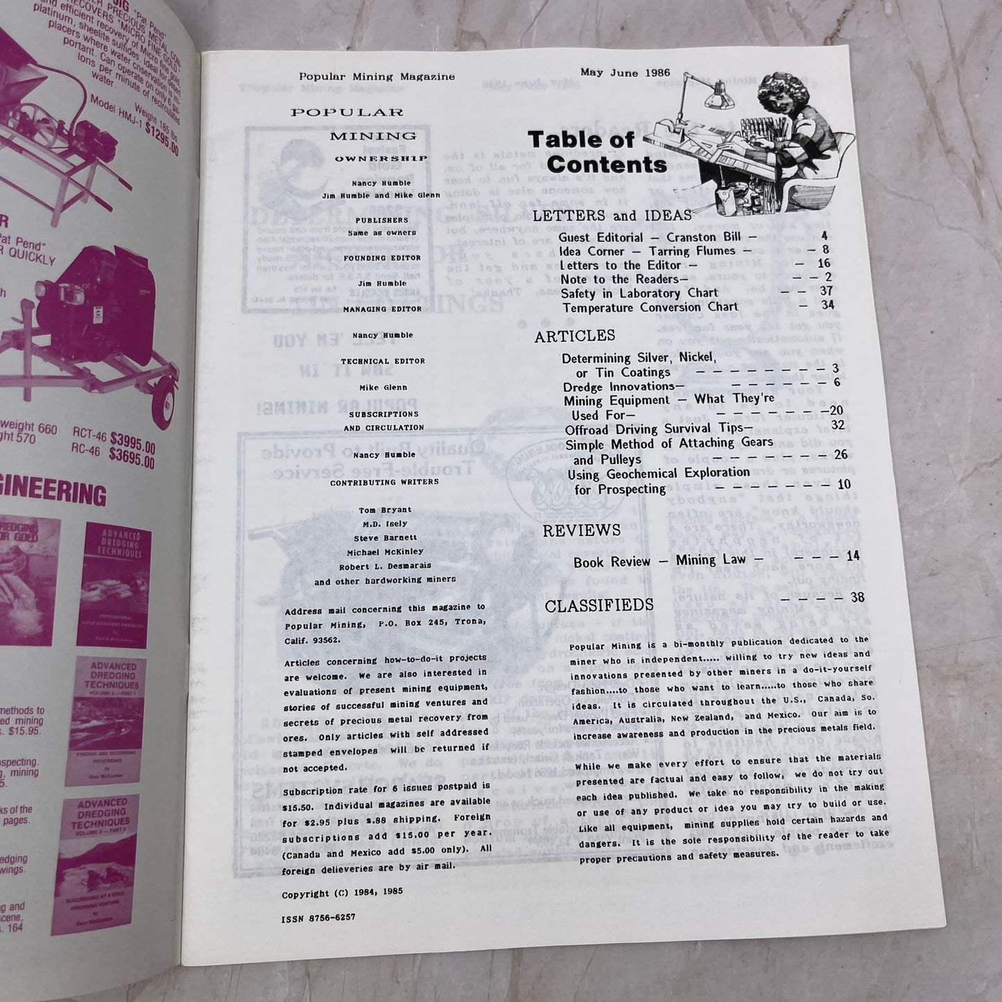 1986 May/Jun - Popular Mining Magazine - Treasure Hunting Prospecting Gold M11