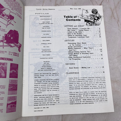 1986 May/Jun - Popular Mining Magazine - Treasure Hunting Prospecting Gold M11