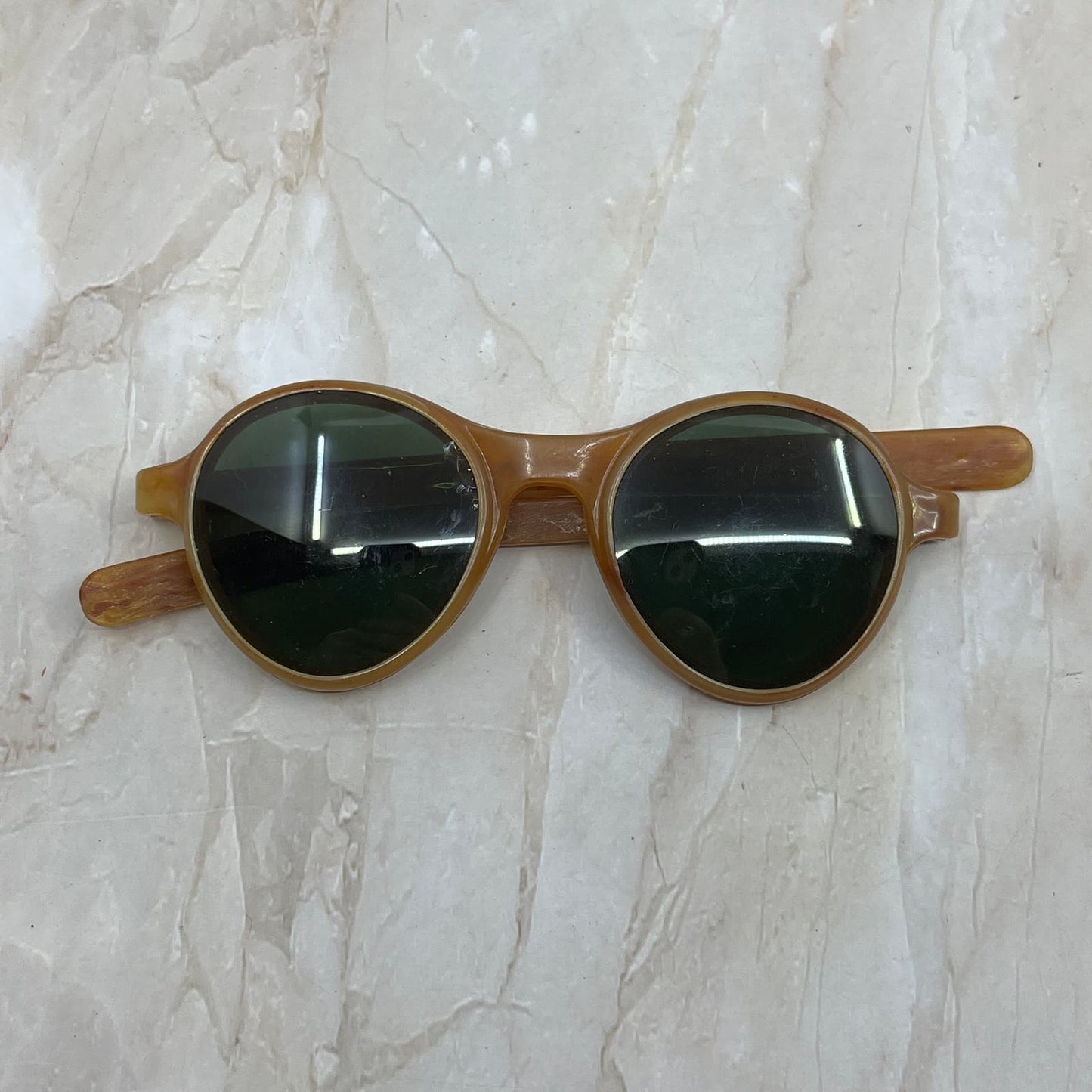 Vintage Orange Long Arm Acrylic Sunglasses Eyeglasses Frames TE9-G3-2