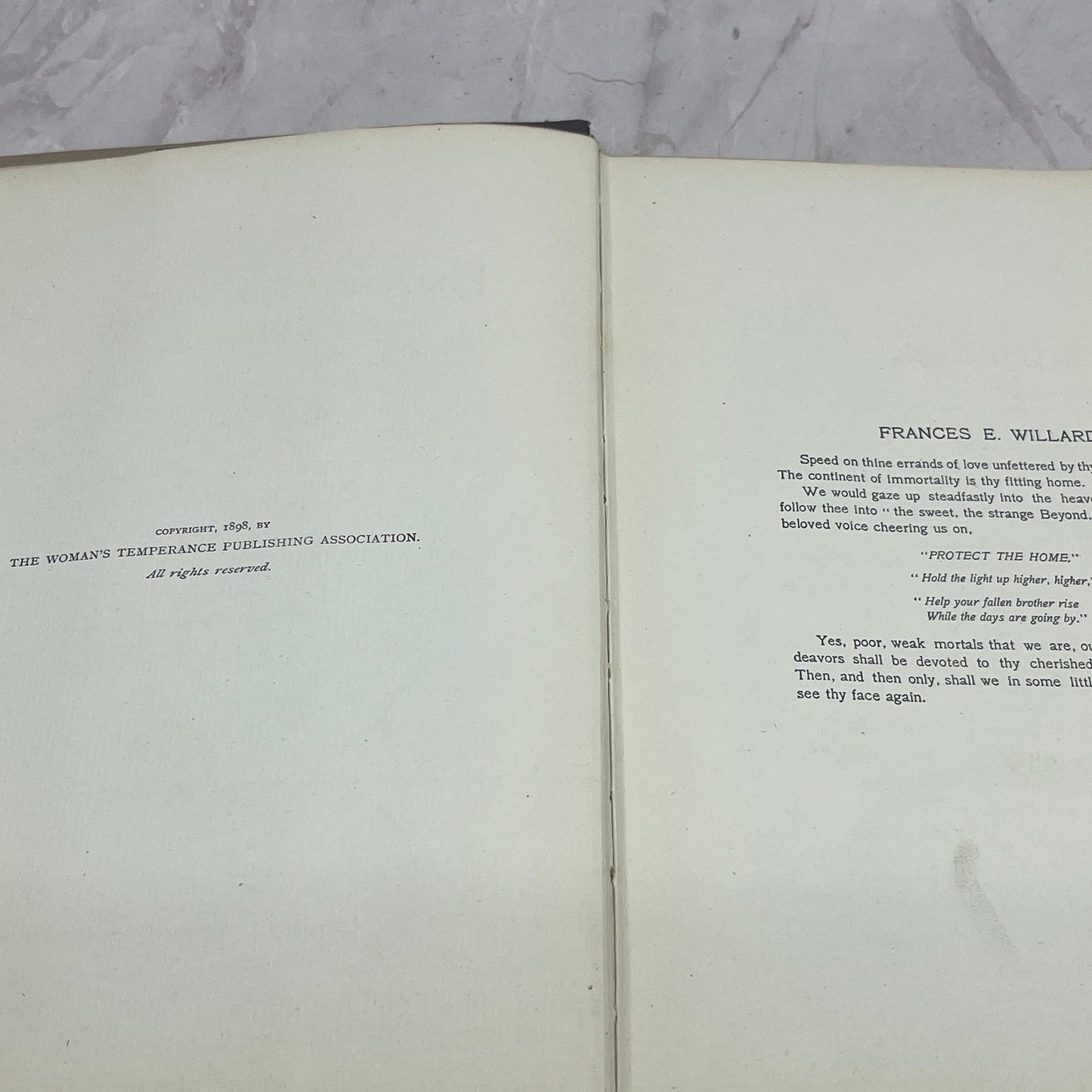 1898 The Beautiful Life of Frances E. Willard Anna A. Gordon TB6