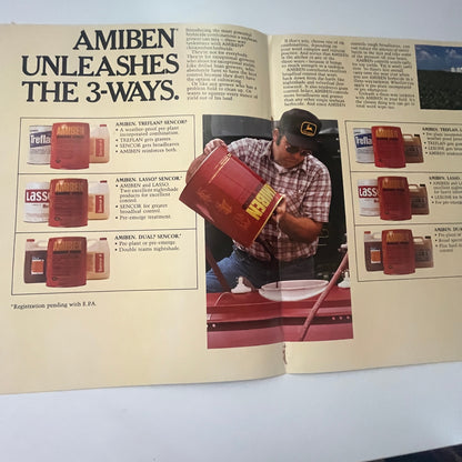 Amiben Herbicide Unleashes the 3-Ways Union Carbide NC 1982 Info Leaflet K27