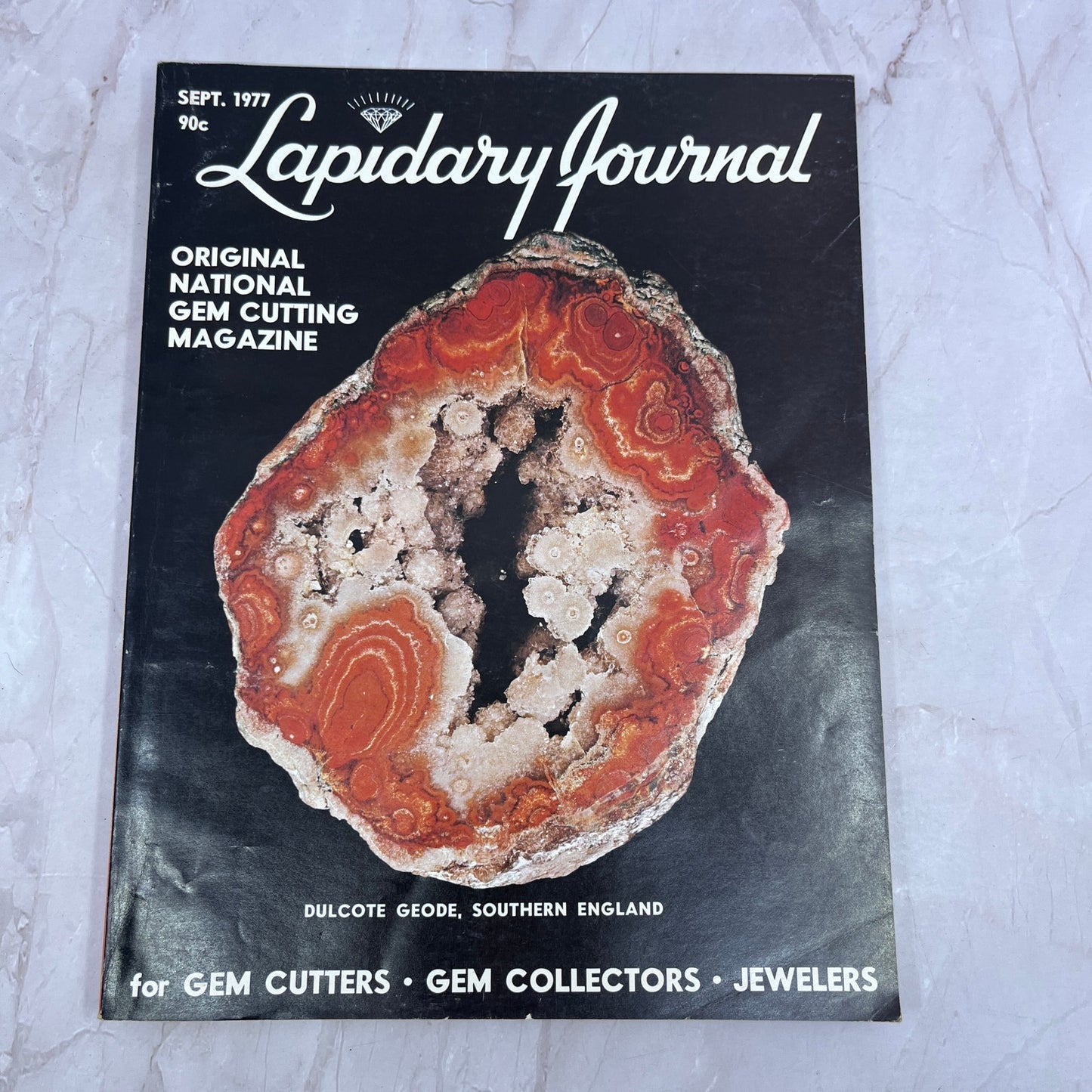 Dulcote Geode Southern England - Lapidary Journal Magazine - Sep 1977 M24