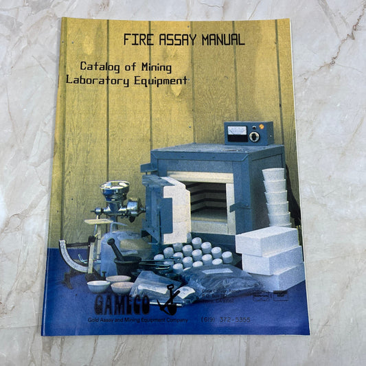 1984 Fire Assay Manual Catalog of Mining Laboratory Equipment M19