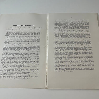 Relation of Reid Yellow Dent Corn to Yield 1929 Ames IA Farm Bulletin TK2-XB2
